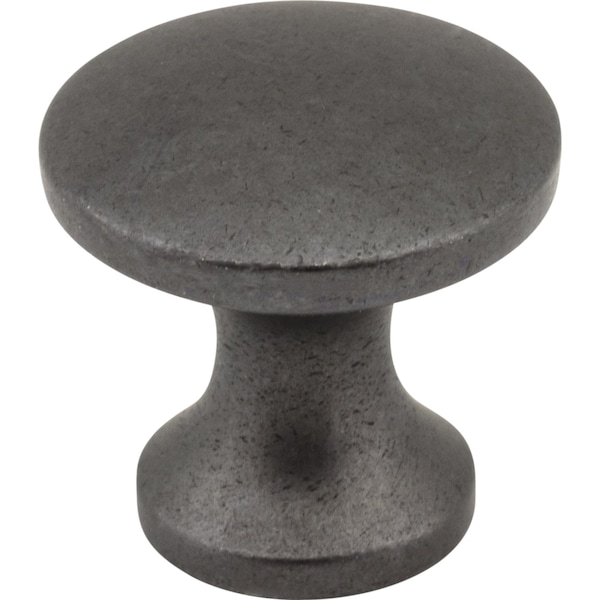 Elements 1" Diameter Gun Metal Slade Cabinet Mushroom Knob 3915-DACM - main